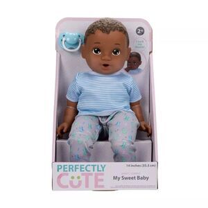 Perfectly Cute My Sweet Baby Boy 14" Doll - Brown Hair, Brown Eyes